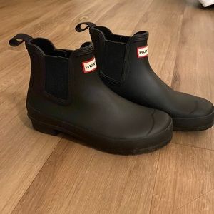 Black Ankle Hunter Boots